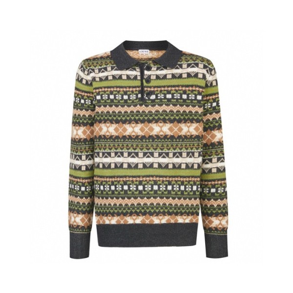 ✨로에베 남성 폴로 스웨터 - Loewe Mens Polo Sweater - loc4609x