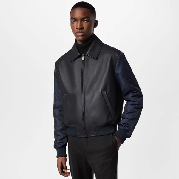 ✨루이비통 남성 가죽 재킷 - Louis vuitton Mens Leather Jacket - lvc4682x