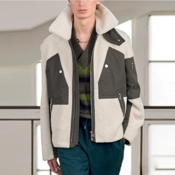 ✨에르메스 남성 가죽 자켓 - Hermes Mens Leather Jacket - hec4689x