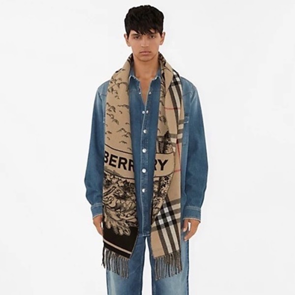 ✨버버리 남/녀 양면 머플러 - Burberry Unisex Reversible Muffler - acc2981x