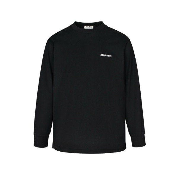 ✨미우미우 남/녀 라운드 긴팔티 - Miumiu Unisex Round Tshirt - mic4829x