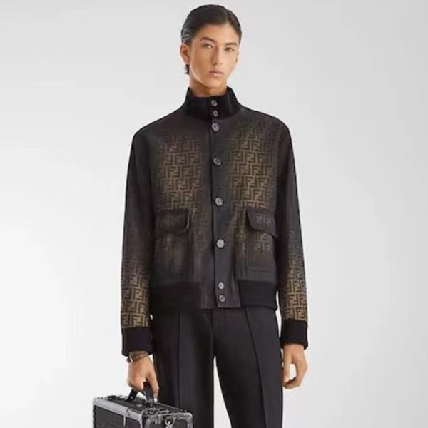 ✨펜디 남성 봄버 재킷 - Fendi Mens Bomber Jacket - fec4923x