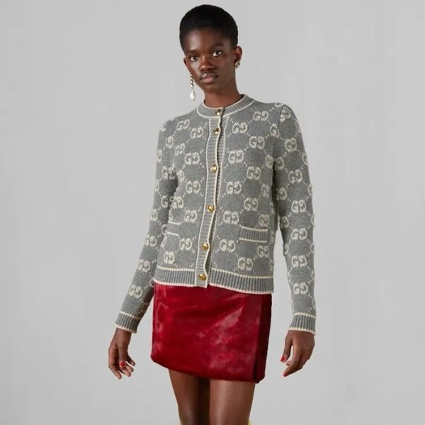 ✨구찌 여성 브이넥 가디건 - Gucci Womens V-neck Cardigan - guc5023x