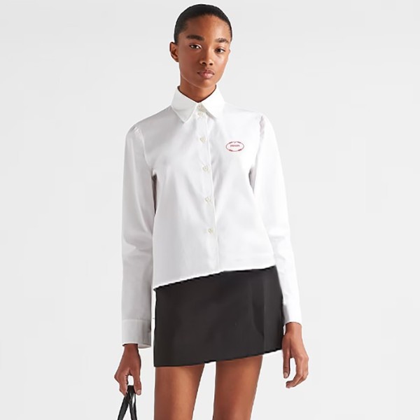 ✨프라다 여성 모던 화이트 셔츠 - Prada Womens White Tshirts - prc5114x