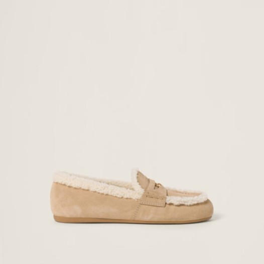 ❤미우미우 여성 시어링 로퍼 - Miumiu Womens Shearling Loafer - mis3298x