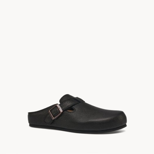 ❤더 로우 여성 휴고 슬라이드 스웨이드 애쉬 - The Row Womens Hugo Slide in Suede - ths3306x