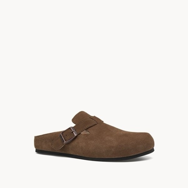 ✨더 로우 여성 휴고 슬라이드 스웨이드 애쉬 - The Row Womens Hugo Slide in Suede - ths3310x