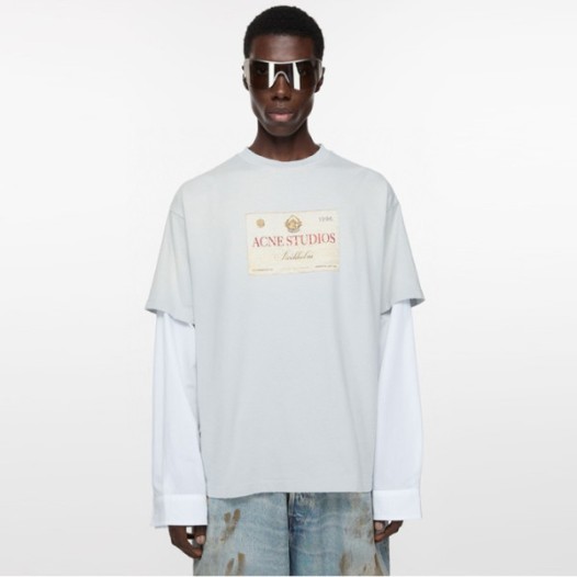 ❤아크네 남성 크루넥 긴팔티 - Acne Mens Round Tshirt - anc5175x