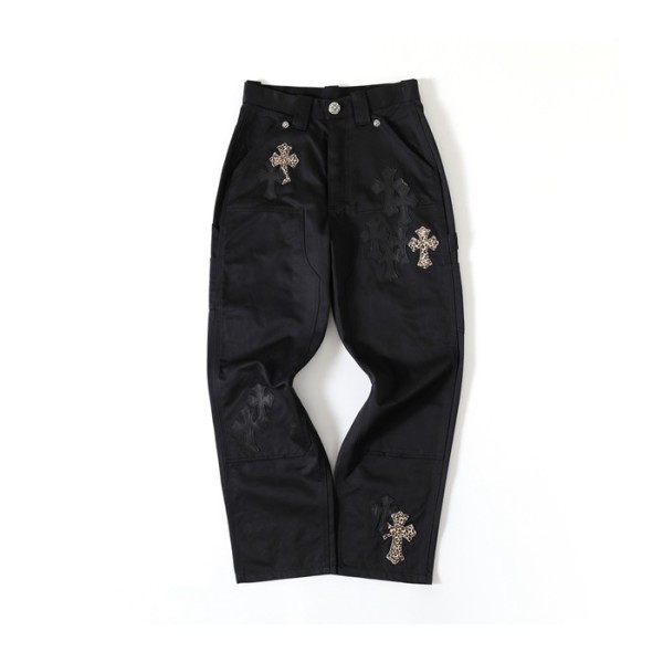 ✨크롬하츠 남성 블랙 청바지 - Chrom Hearts Mens Black Jeans - chc5178x