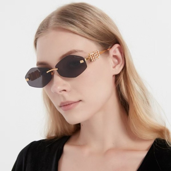 ✨미우미우 여성 프리미엄 메탈 프레임 선글라스 - Miumiu Womens Premium Metal Frame Sunglasses - acc3795x