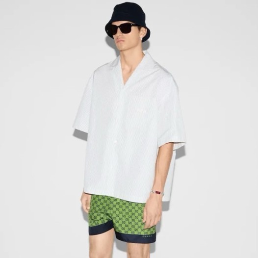 ❤구찌 남성 화이트 반팔 셔츠 - Gucci Mens White Shirts - guc5301x