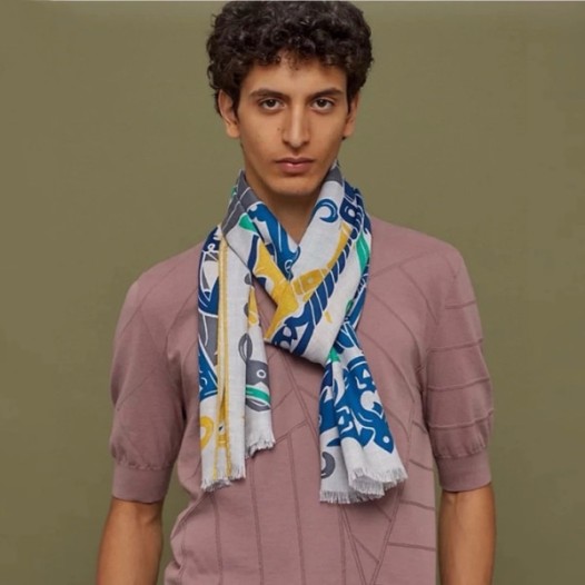 ❤에르메스 남성 실크 머플러 - Hermes Mens Silk Muffler - acc4202x