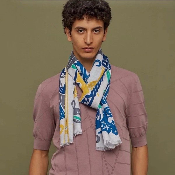 ✨에르메스 남성 실크 머플러 - Hermes Mens Silk Muffler - acc4202x