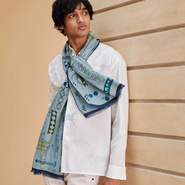 ✨에르메스 남성 실크 머플러 - Hermes Mens Silk Muffler - acc4205x