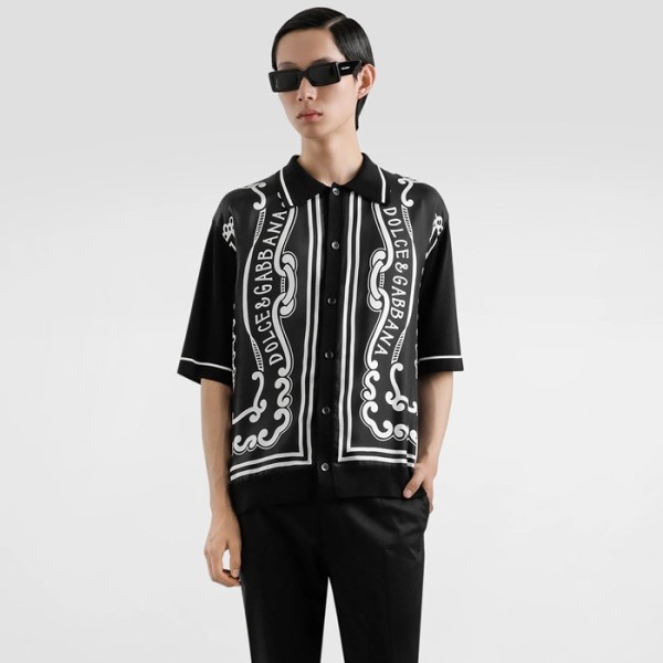 ✨돌체앤가바나 남성 반팔 셔츠 - Dolce&Gabbana Mens Short-sleeved Shirts - doc5454x