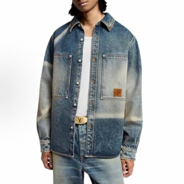 ✨루이비통 남성 데님 재킷 - Louis vuitton Mens Denim Jacket - lvc5495x