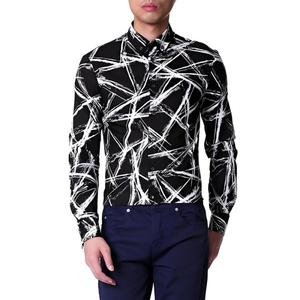 ✨알렉산더 맥퀸 남성 블랙 셔츠 - Alexander McQueen Mens Dress Shirts - alc5657x