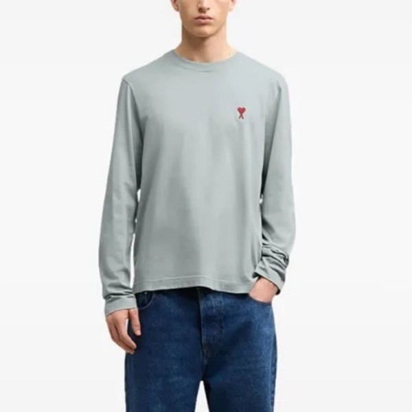 ✨아미 남/녀 크루넥 긴팔티 - Ami Unisex Round Tshirt - amc5704x