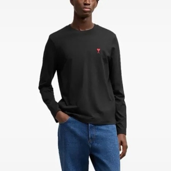 ✨아미 남/녀 크루넥 긴팔티 - Ami Unisex Round Tshirt - amc5706x