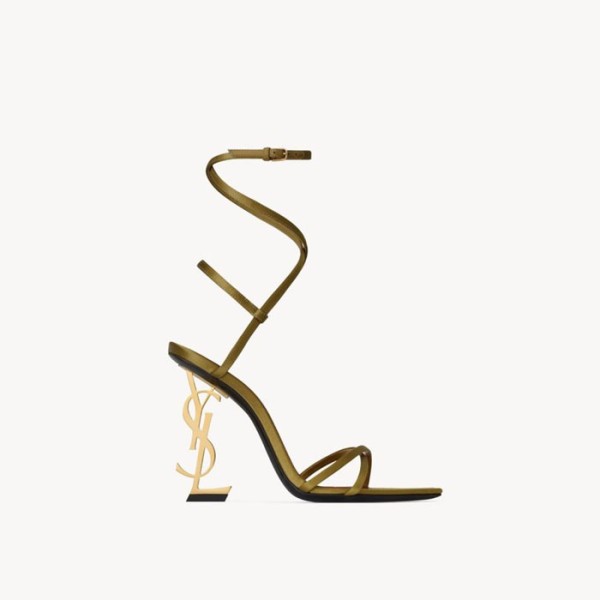 ✨입생로랑 여성 새틴 크레이프 소재 오피움 샌들 - Saint Laurent Womens Opyum Sandals In Satin Crepe Material - yss5626x