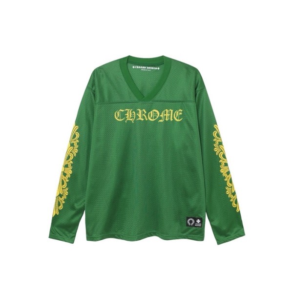 ✨크롬하츠 남성 브이넥 긴팔티 - Chrome Hearts Mens V-neck Tshirt - chc6055x