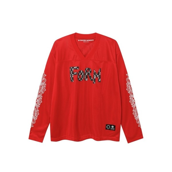 ✨크롬하츠 남성 브이넥 긴팔티 - Chrome Hearts Mens V-neck Tshirt - chc6057x