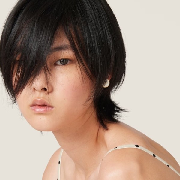 ✨미우미우 여성 에나멜 메탈 귀걸이 - Miumiu Womens Enameled Metal Earrings - acc5377x