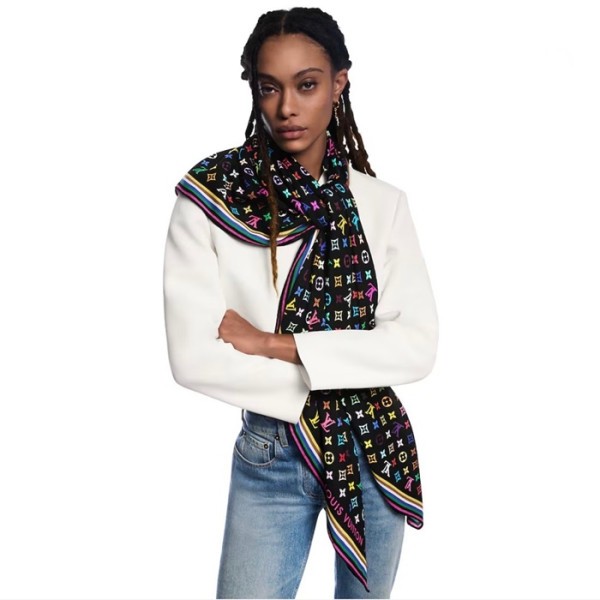 ✨루이비통 여성 LV x TM 모노그램 멀티컬러 숄 - Louis vuitton Womens LV x TM Monogram Multicolor Shawl - acc5384x