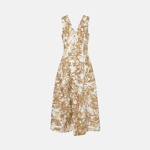 ❤브루넬로쿠치넬리 여성 허바리움 프린트 폰지 드레스 - Brunello Cucinelli Womens Herbarium Print Pongee Dress - brc6181x