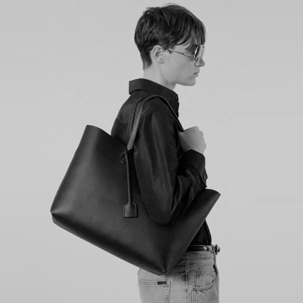 ✨입생로랑 남/녀 가죽 쇼핑백 - Saint Laurent Unisex Leather Shopping Bag - ysb5466x