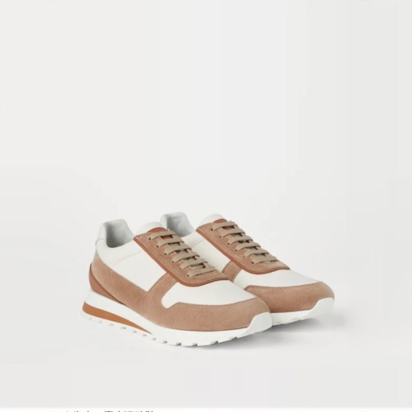 ✨브루넬로쿠치넬리 남성 펀칭 패널 스니커즈 - Brunello Cucinelli Mens Punching Panel Sneakers - brs5682x