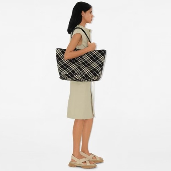 ✨버버리 여성 미디움 체크 토트백 - Burberry Womens Medium Check Tote Bag - bub5489x
