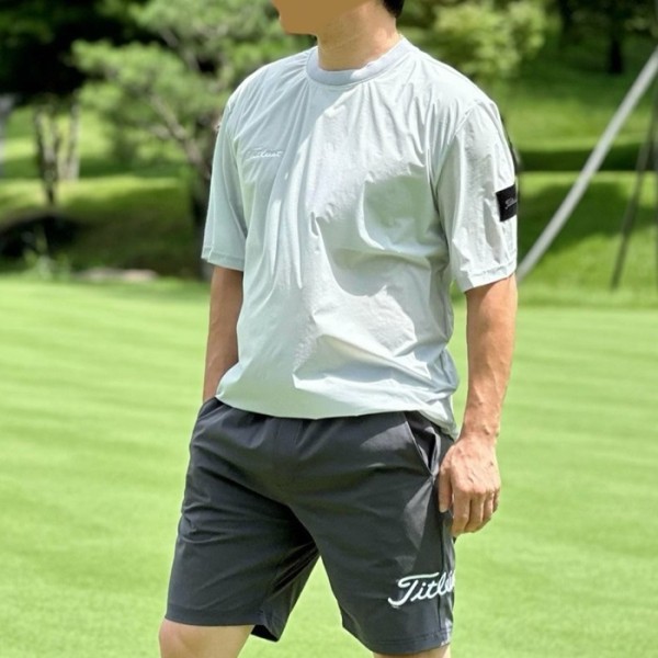 ✨[Titleist] 타이틀리스트 남성 투어 핏‘S 우븐 탑&셔츠 세트 - gol1645x