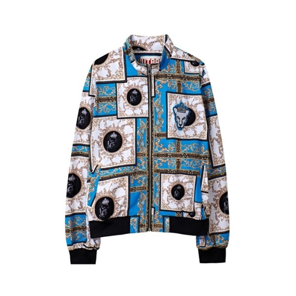 ✨[UTAA] 유타 여성 네온 바로크 블루종 점퍼 - gol1657x