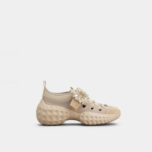 ❤로저비비에 여성 비브 온 더 런 트레키 스니커즈 - Roger Vivier Womens Viv On The Run Trekky Sneakers - ros5691x