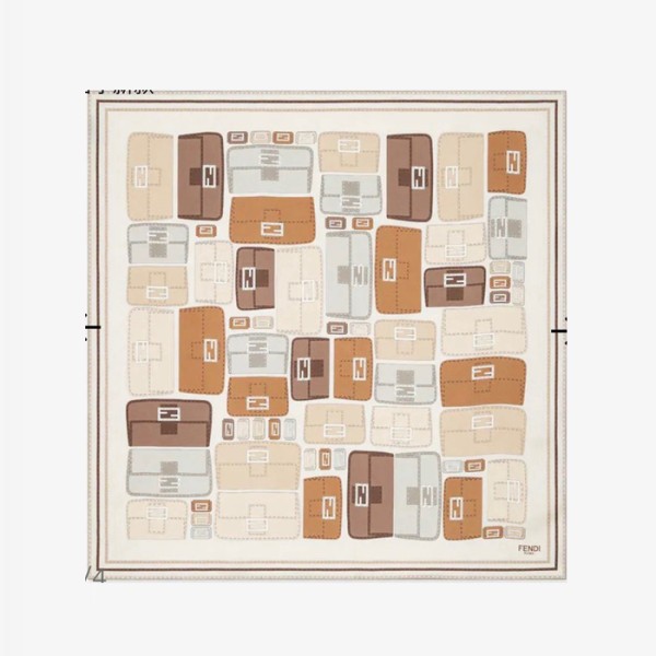 ✨펜디 여성 FF 스퀘어 스카프 - Fendi Womens FF Square Scarf - acc5438x