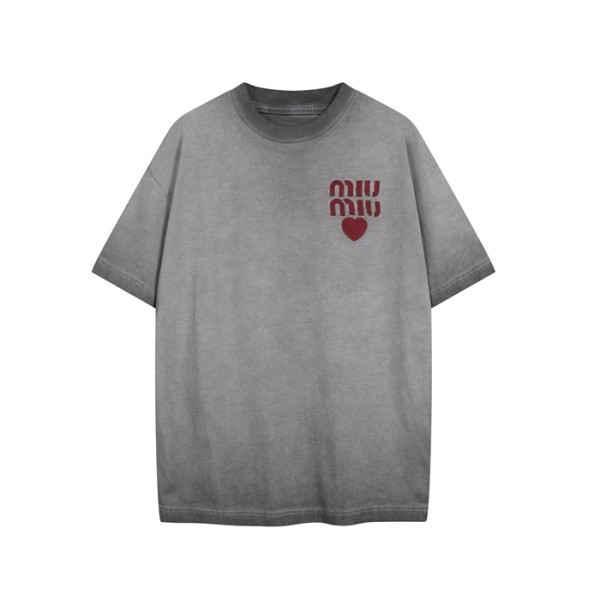 ✨미우미우 남/녀 라운드 반팔 티셔츠 - Miumiu Unisex Round Tshirt - mic6554x