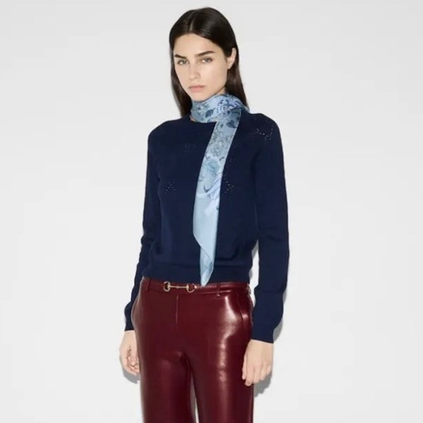 ✨구찌 여성 실크 스퀘어 숄 - Gucci Womens Silk Square Shawl - acc5444x