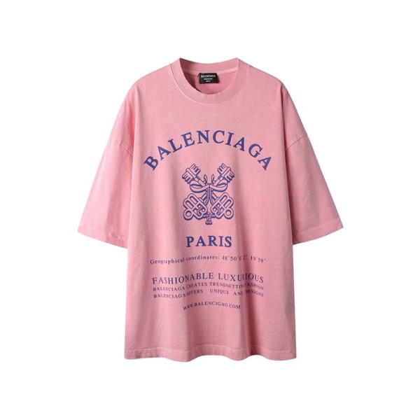 ✨발렌시아가 남성 라운드 반팔 티셔츠 - Balenciaga Mens Round Tshirt - bac6586x