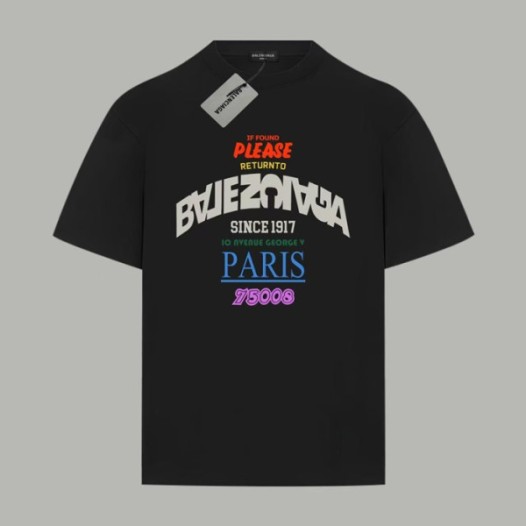 ❤발렌시아가 남성 라운드 반팔 티셔츠 - Balenciaga Mens Round Tshirt - bac6587x