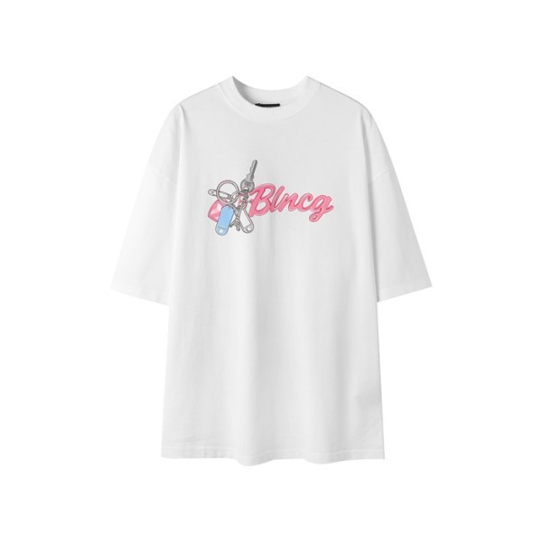 ✨발렌시아가 남성 라운드 반팔 티셔츠 - Balenciaga Mens Round Tshirt - bac6591x