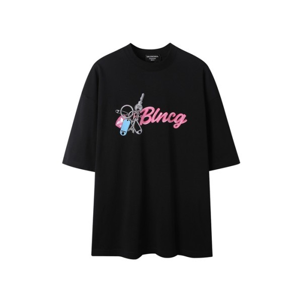✨발렌시아가 남성 라운드 반팔 티셔츠 - Balenciaga Mens Round Tshirt - bac6592x