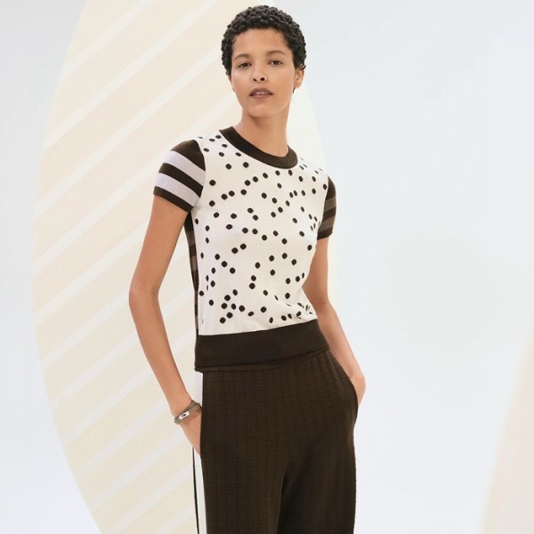 ✨에르메스 여성 크루넥 반팔티 - Hermes Womens Round Tshirt - hec6594x