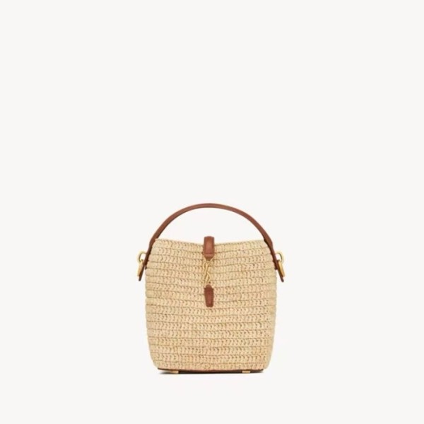 ✨입생로랑 여성 LE37 라피아 버킷백 - Saint Laurent Womens LE37 Raffia Bucket Bag - ysb5608x