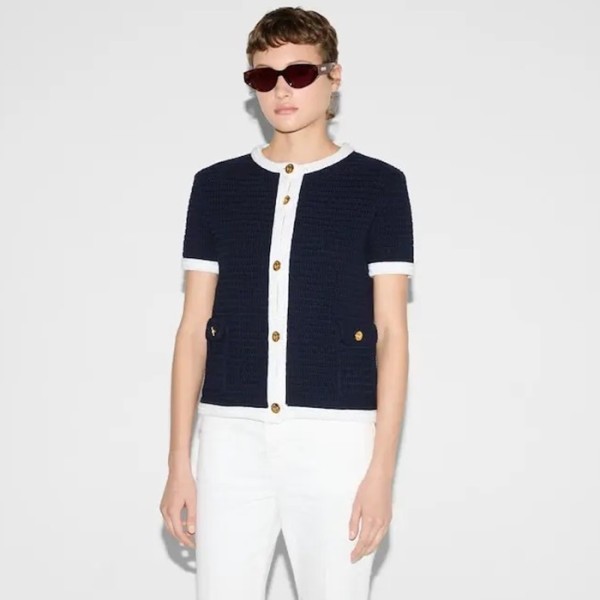 ✨구찌 여성 라운드 반팔 가디건 - Gucci Womens Round Cardigan - guc6626x