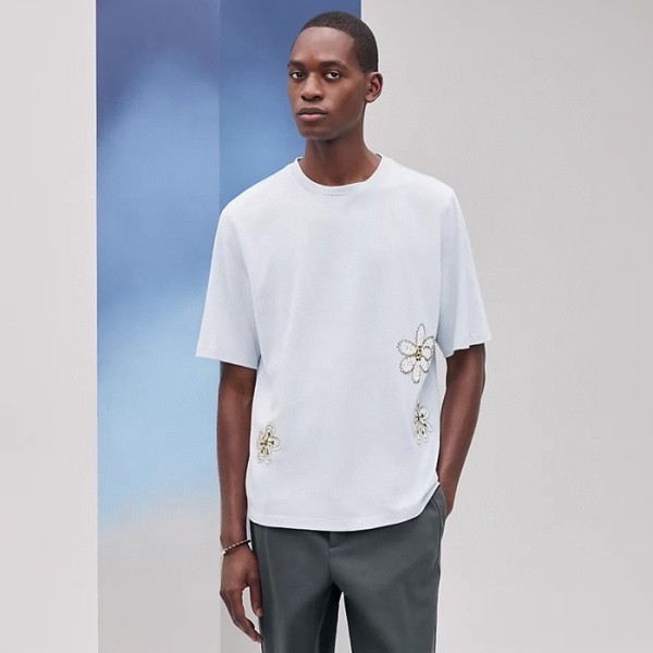 ✨에르메스 남성 라운드 반팔티 - Hermes Mens Round Tshirt - hec6639x