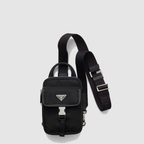 ✨프라다 남성 리나일론 사피아노 가죽 스마트폰 케이스 2ZH194 - Prada Mens Re-Nylon And Saffiano Leather smartphone Case - prb5641x