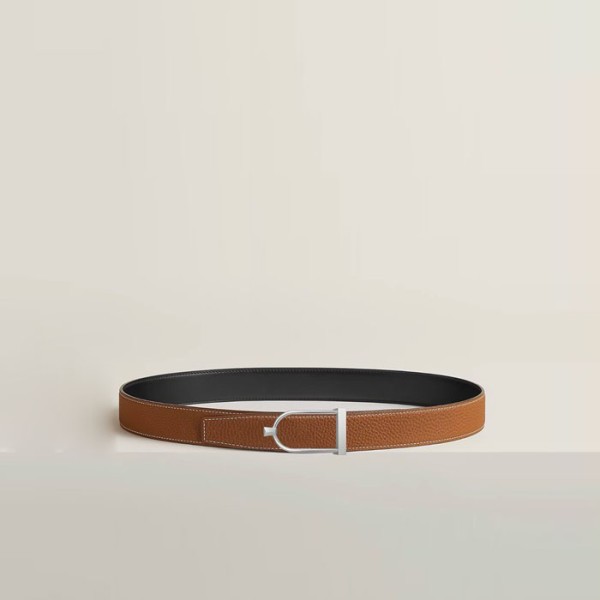 ✨에르메스 남성 Ecrin 버클 리버서블 벨트 - Hermes Mens Ecrin Buckle Reversible Belt - bel197x