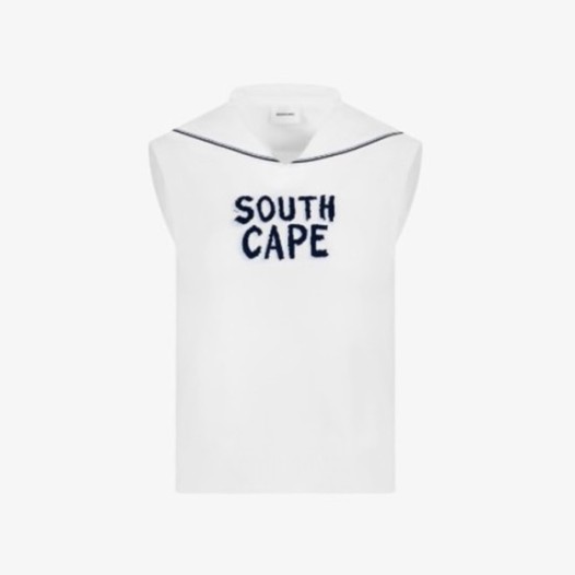 ❤[SOUTHCAPE] 사우스케이프 여성 세일러 카라 니트 베스트 - gol1675x