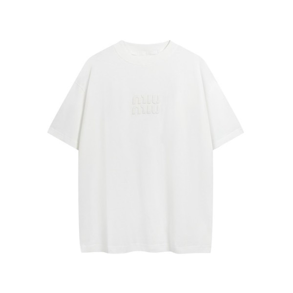 ✨미우미우 남/녀 라운드 반팔 티셔츠 - Miumiu Unisex Round Tshirt - mic6844x